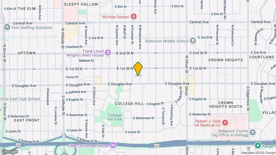 111 N Broadview St Map and Location Details