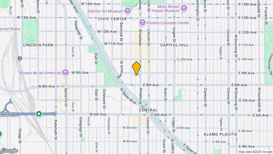 AMLI Golden Triangle Mapa y Detalles de la Ubicación