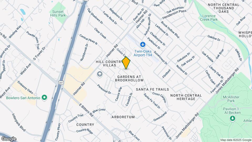 13035 Brook Garden Ln Mapa y Detalles de la Ubicación