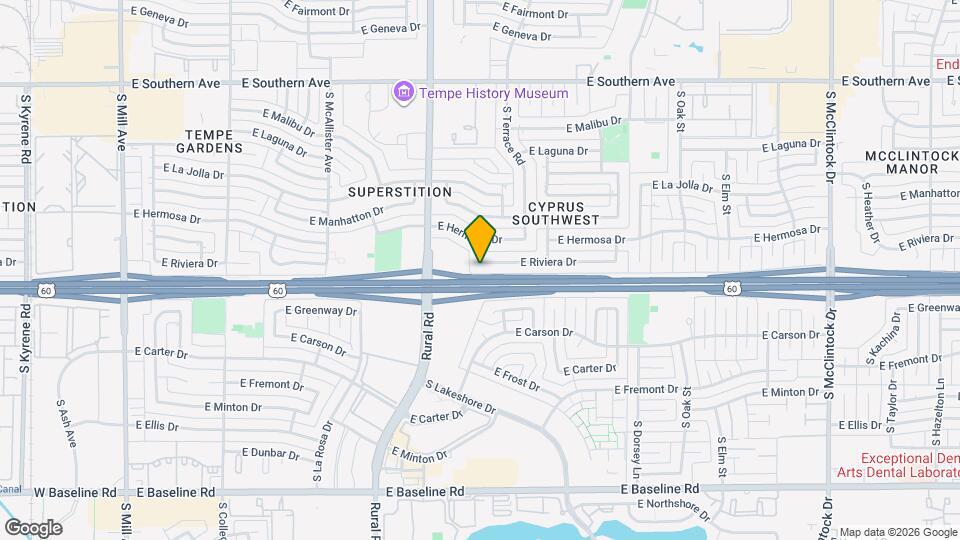 1001 E Riviera Dr Map and Location Details