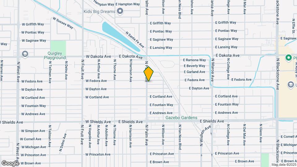 3630 N Palm Ave Map and Location Details