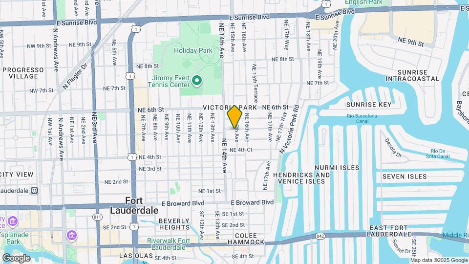 459 NE 15th Ave Map and Location Details