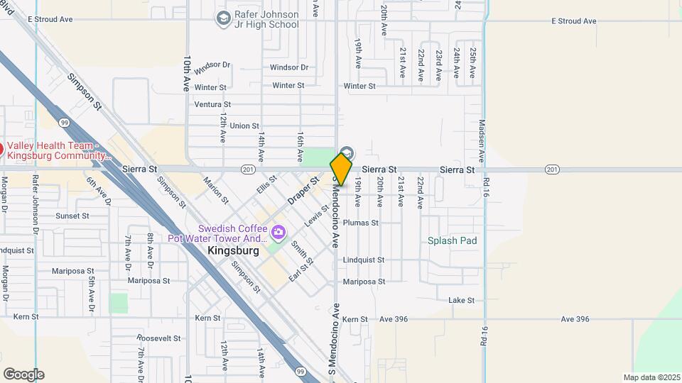 1801 Riverside St Map and Location Details