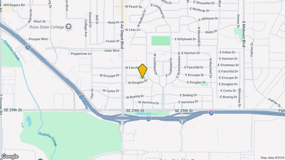 209 W Douglas Dr Map and Location Details
