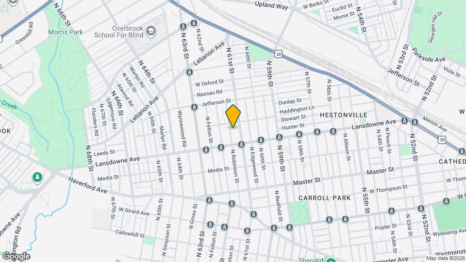 1641 N Robinson St Map and Location Details