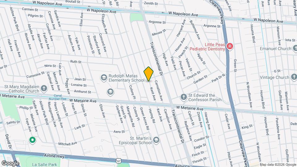 1112 Kent Ave Map and Location Details