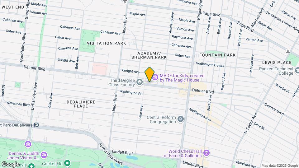 5147 Delmar Blvd Map and Location Details