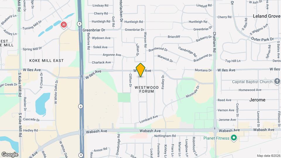 2616 Bennington Dr Map and Location Details