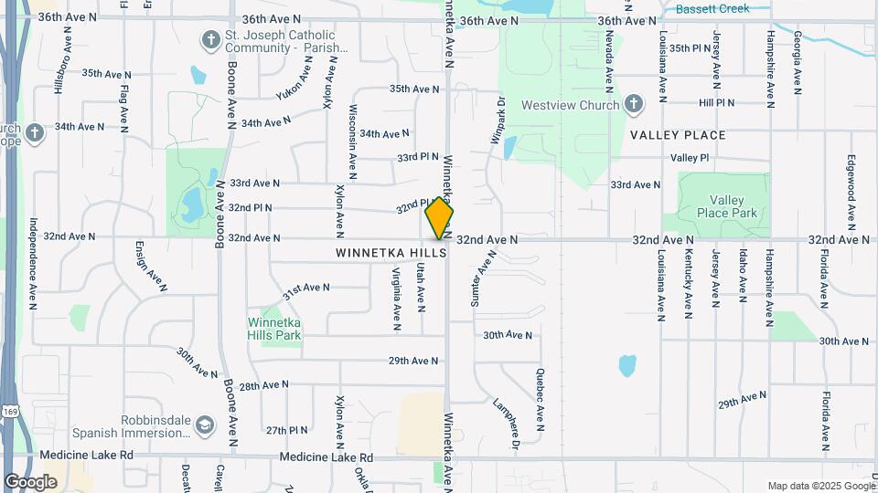 3149 Winnetka Ave N Map and Location Details