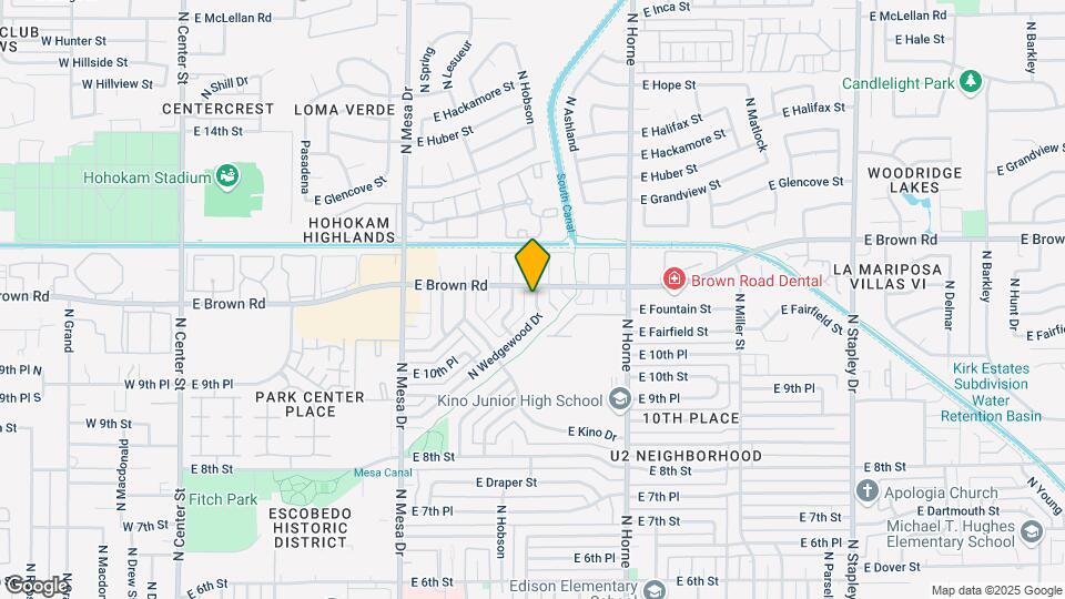 1104 N Wedgewood Dr Mapa y Detalles de la Ubicación