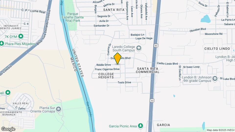 1523 Riddle Drive Map and Location Details