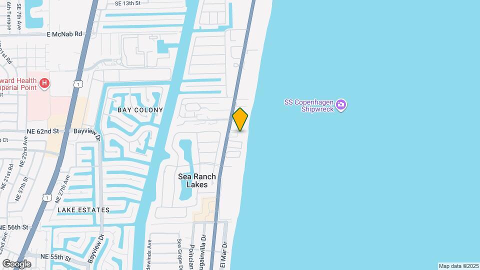 6000 N Ocean Blvd Map and Location Details