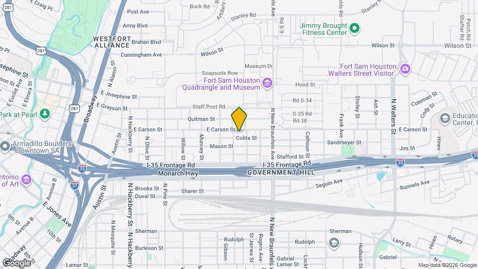 808 E Carson St Map and Location Details