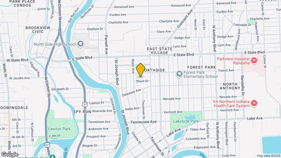 1031 Shore Dr Mapa y Detalles de la Ubicación