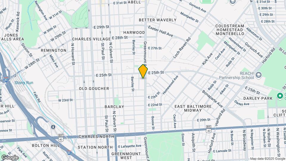 2450 Greenmount Ave Mapa y Detalles de la Ubicación