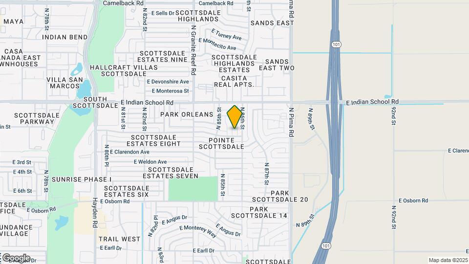 3809 N 85th Pl Map and Location Details