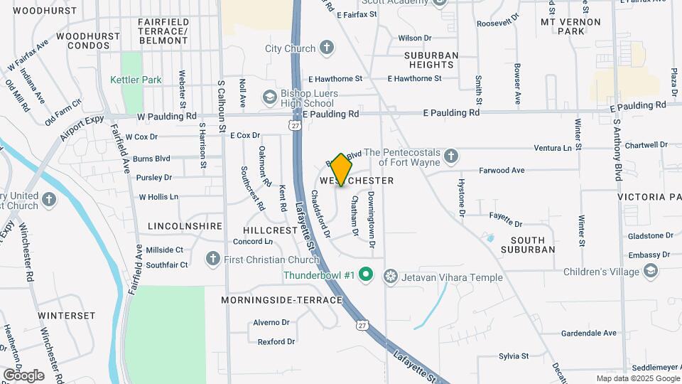 6117 Landsdowne Dr Map and Location Details