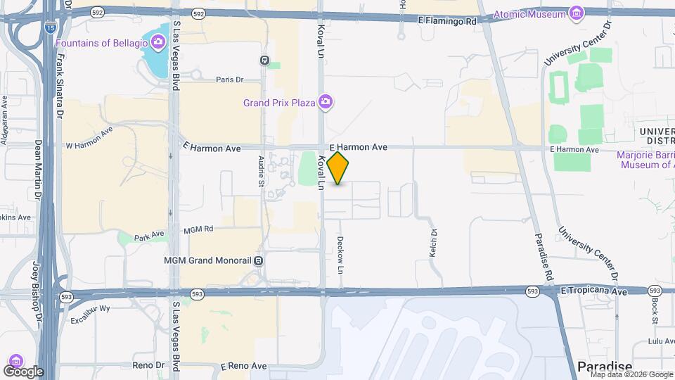 4630 Koval Ln Map and Location Details