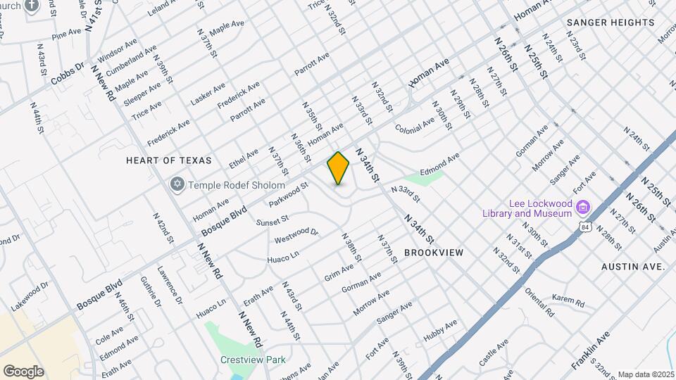 1401 Springdale St Map and Location Details