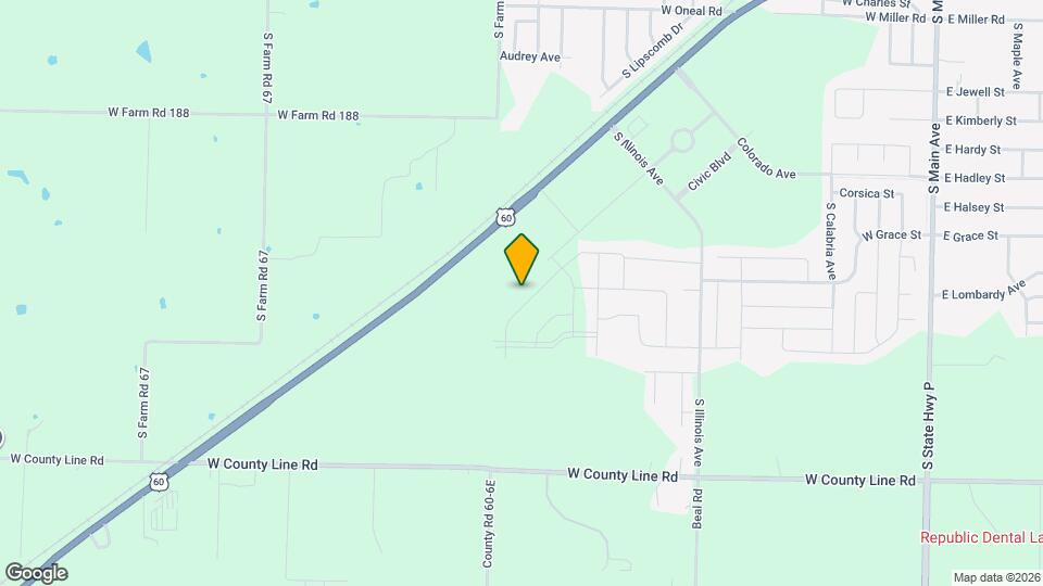 1291 Choctaw Rd Map and Location Details