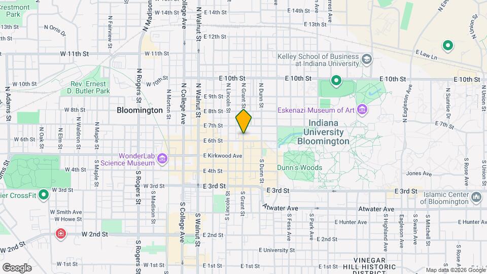 213 N Grant St Map and Location Details