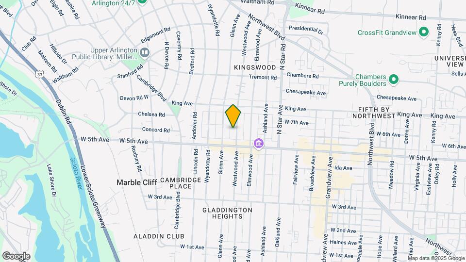 1635 Westwood Ave Map and Location Details