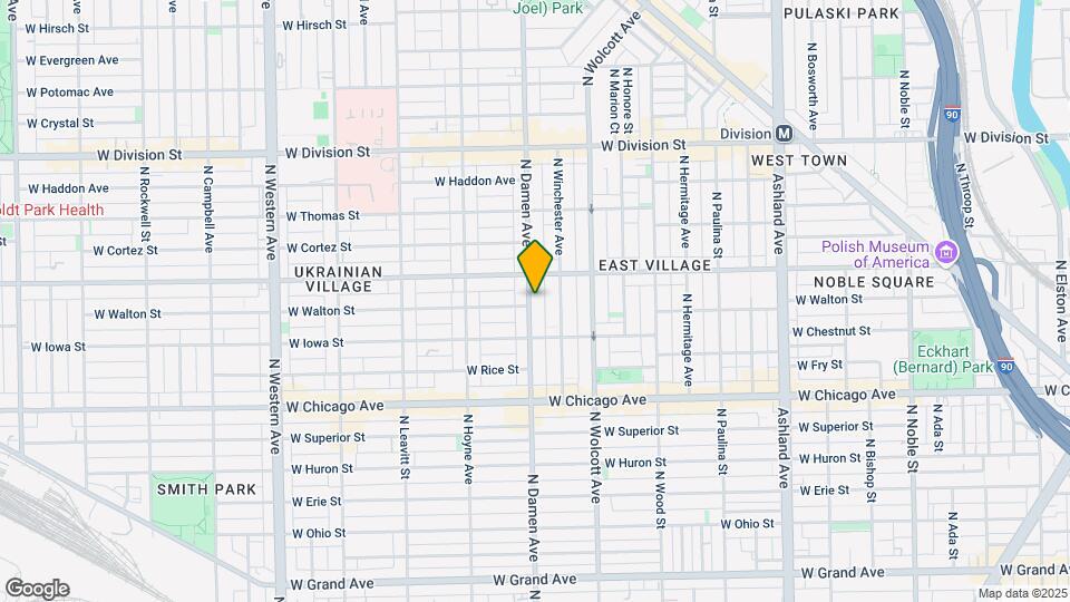 935 N Damen Ave Mapa y Detalles de la Ubicación