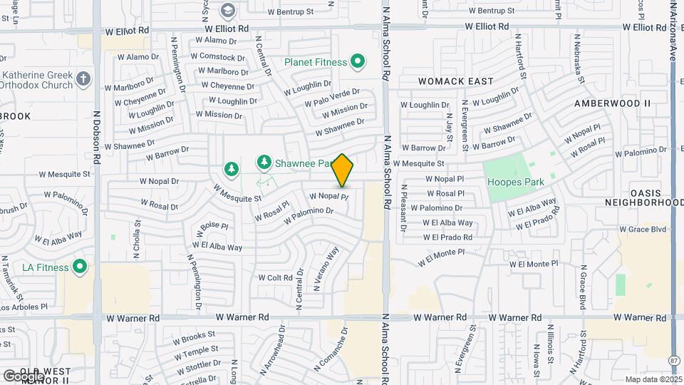 1170 W Nopal Pl Mapa y Detalles de la Ubicación