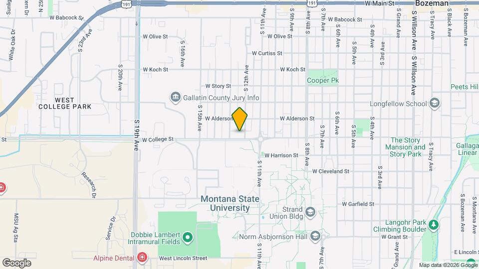 1207 W College St Map and Location Details