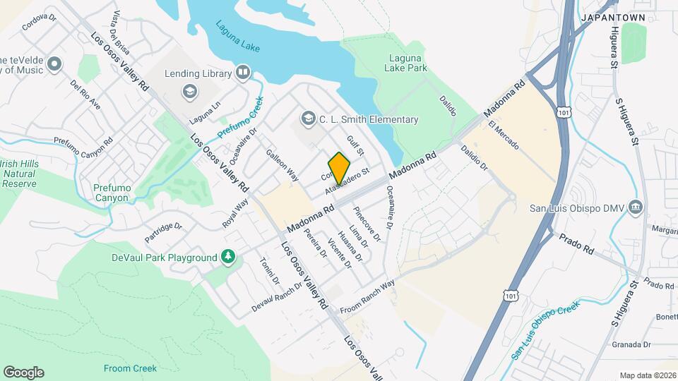 1185 Atascadero St Map and Location Details