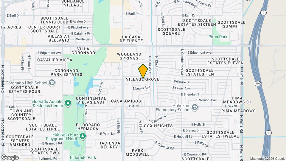 8102 E Wilshire Dr, Unit SI ID1558701P Map and Location Details