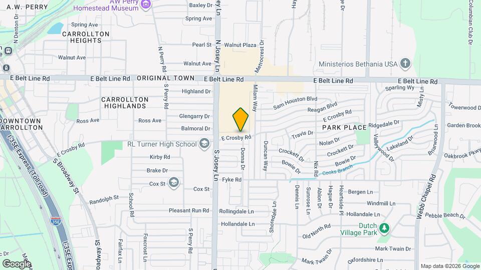 1919 E Crosby Rd Map and Location Details