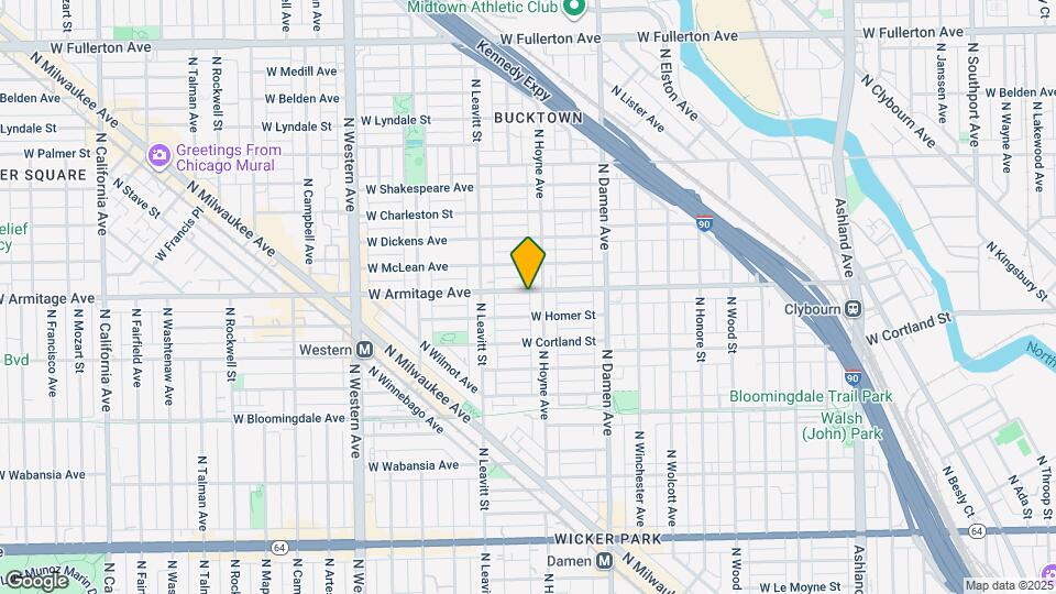 2113 W Armitage Ave Map and Location Details