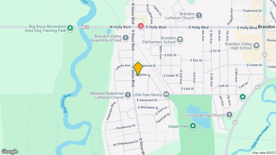 109 E Cedar St Map and Location Details