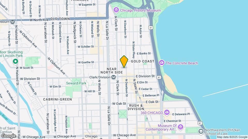 1224 N Dearborn St Map and Location Details