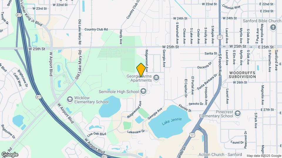 1707 Ridgewood Ln Map and Location Details