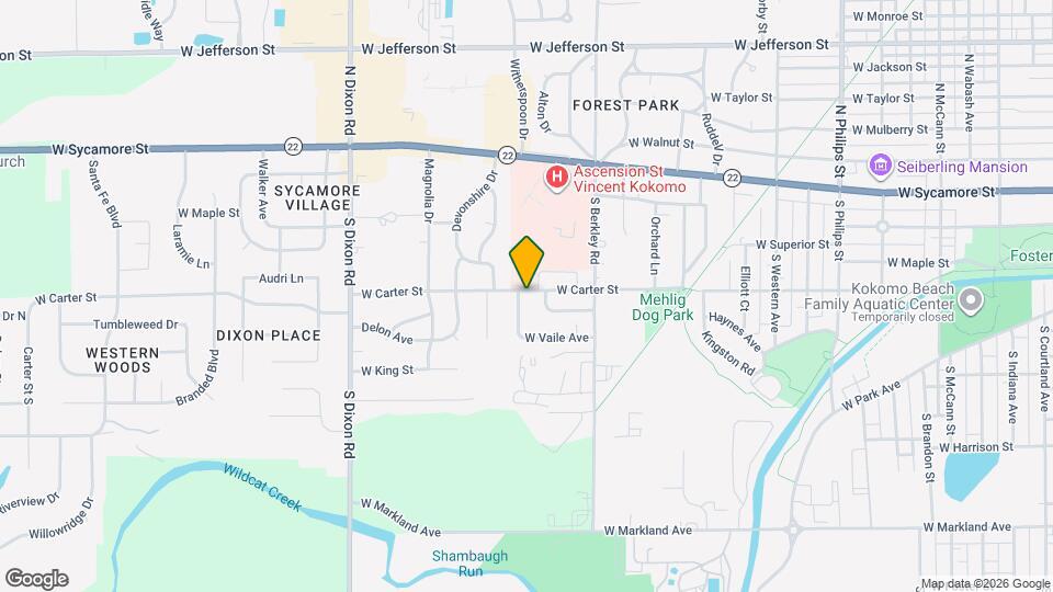 400 Sunnymede Dr Mapa y Detalles de la Ubicación