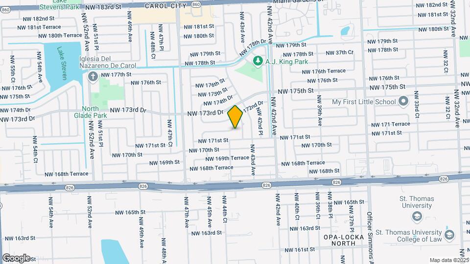 17121 NW 44th Ave Map and Location Details