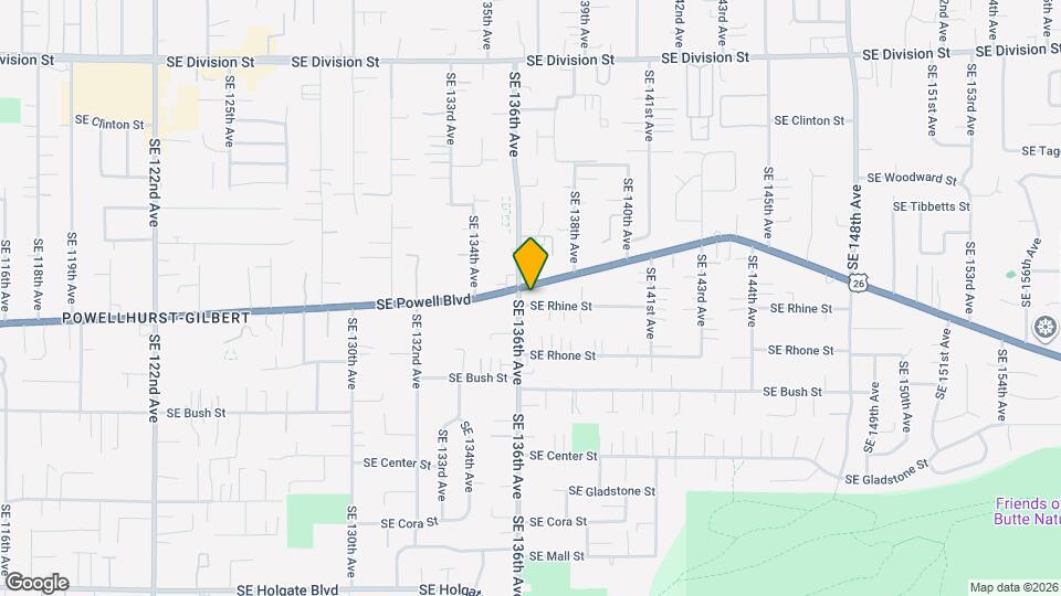 13625 SE Rhine St Map and Location Details