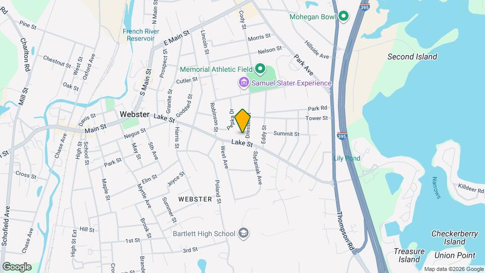 93 1/2 Lake St, Unit Apt 2 Map and Location Details