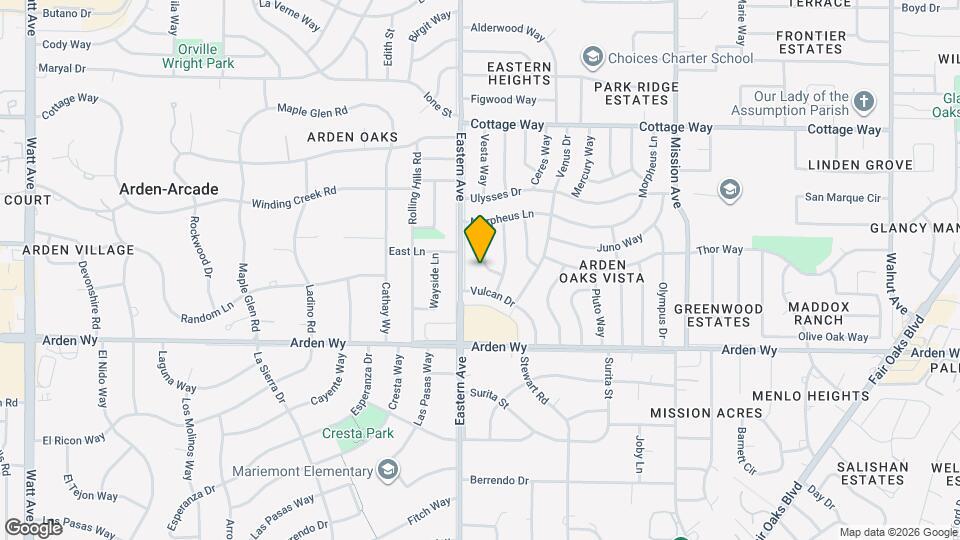 1817 Vesta Way Map and Location Details