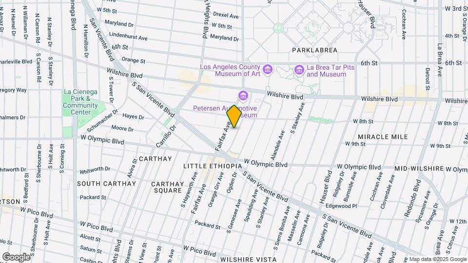 839 S Orange Grove Ave Map and Location Details