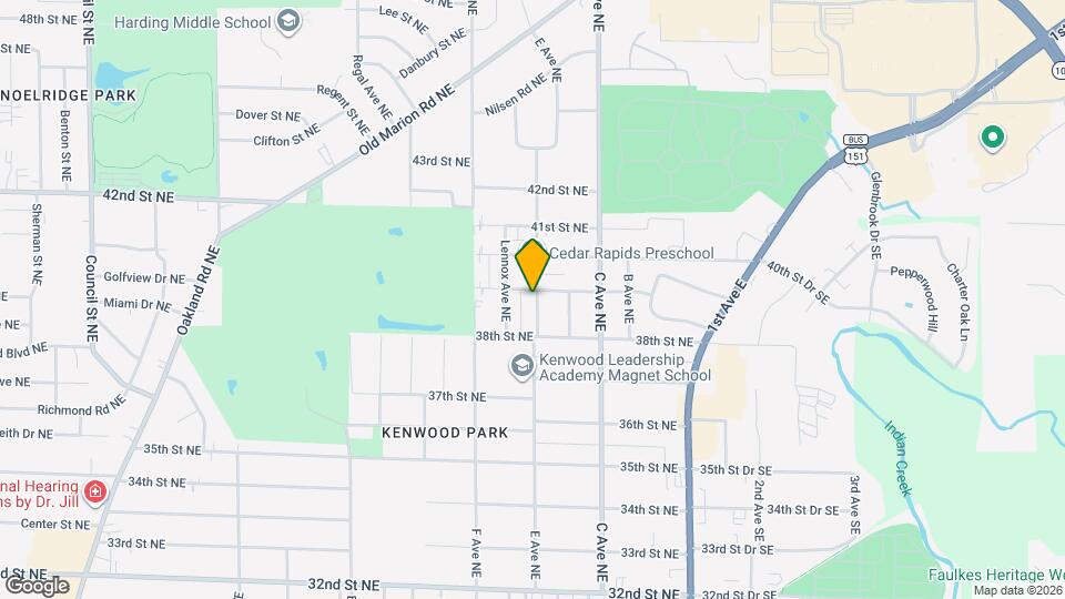3834 E Ave NE Mapa y Detalles de la Ubicación