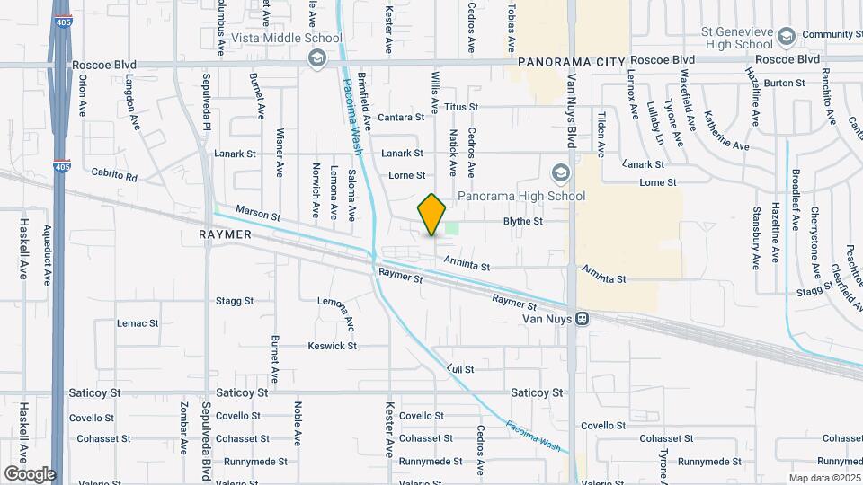 7901 Willis Ave Map and Location Details