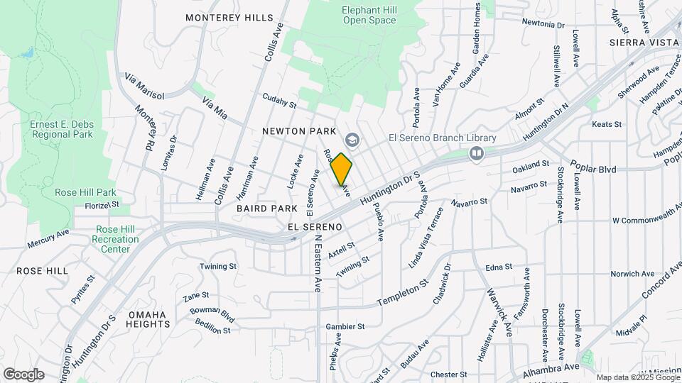 3723 Rosemead Ave Map and Location Details