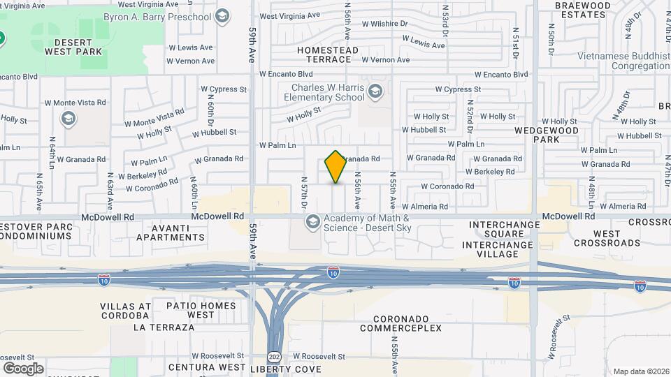 1643 N 56th Ln Map and Location Details