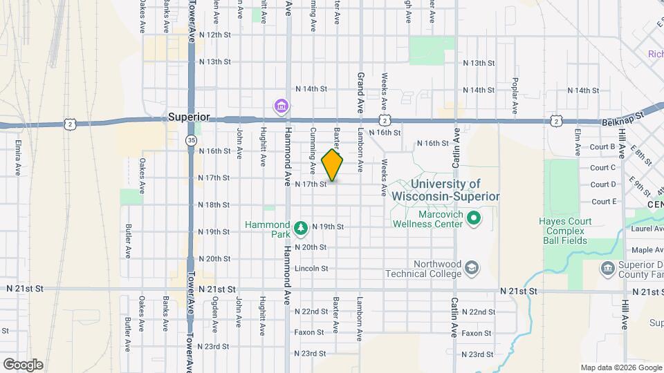 1701 Baxter Ave Map and Location Details