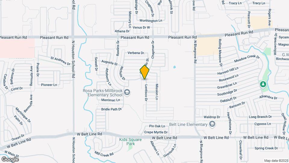 739 Lentisco Dr Map and Location Details
