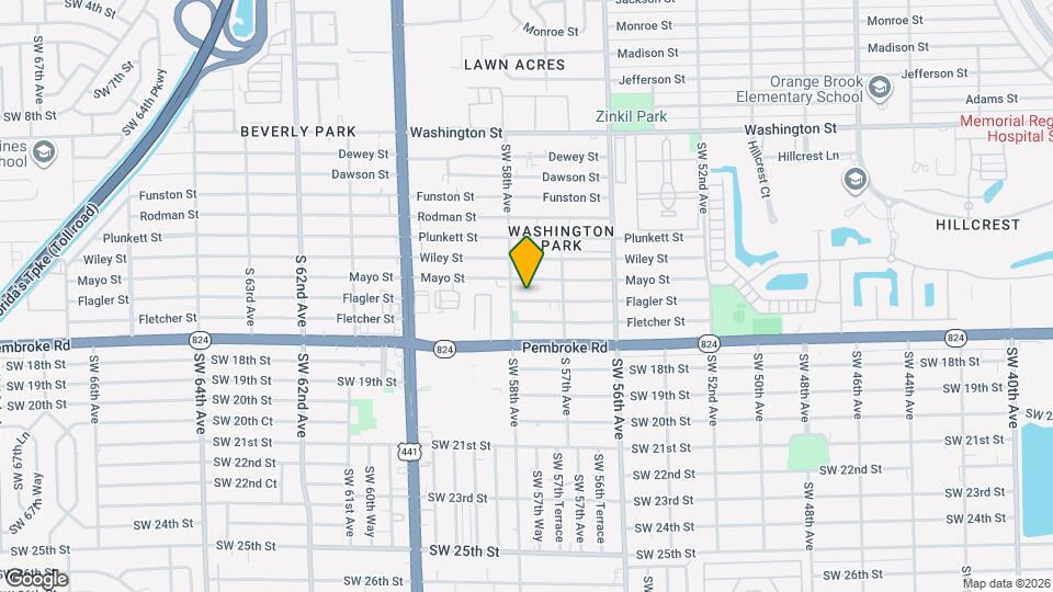 5731 Flagler Street # 3, Unit # 1 Mapa y Detalles de la Ubicación