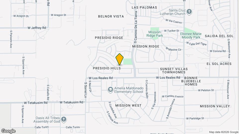 3474 W Avenida Obregon Mapa y Detalles de la Ubicación